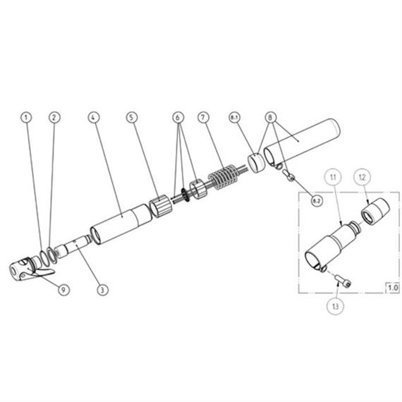 Държач за игли от 2 mm до 12 B