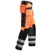 Работни панталони с висока видимост и джобове с кобур, висок клас 2, оранжев | Bild 4