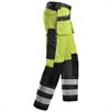 Работни панталони с висока видимост и джобове с кобур, клас 2, жълт | Bild 4