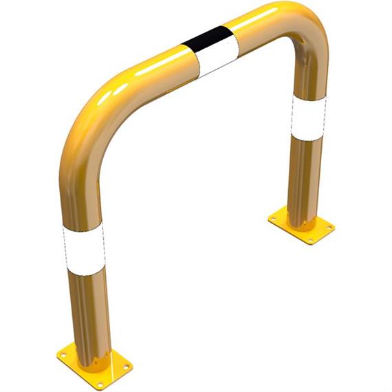 Стоманена тръба за защита от сблъсък - Ø 76 mm жълто / черно