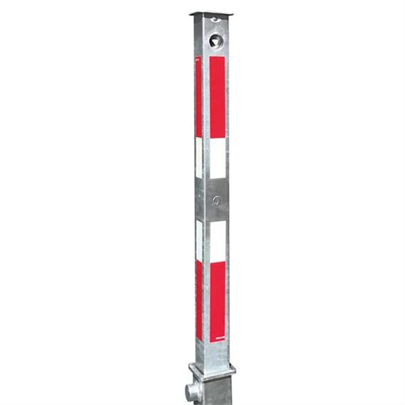 Bariérový sloupek ocelová trubka 70 x 70 mm plně zatahovací