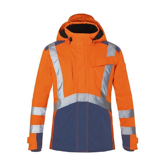 Bunda REFLECTIQ High-Vis hardshell PSA 2 - výstražná oranžová/tmavě modrá