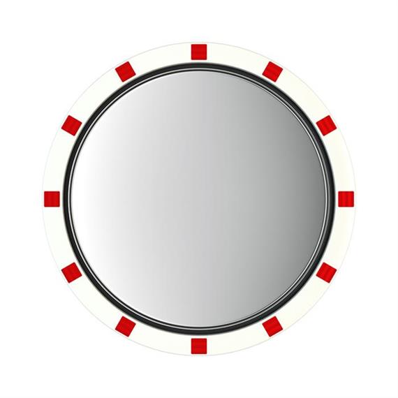Dopravní zrcadlo z nerezové oceli Basic - Standard 600 x 600 mm, kulaté