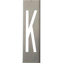 Kovové šablony na kovová písmena o výšce 40 cm - Písmeno K - 40 cm