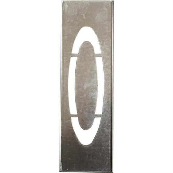 Kovové šablony na kovová písmena o výšce 40 cm - Písmeno O - 40 cm