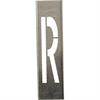Kovové šablony na kovová písmena o výšce 40 cm - Písmeno R - 40 cm