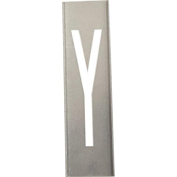 Kovové šablony na kovová písmena o výšce 40 cm - Písmeno Y - 40 cm