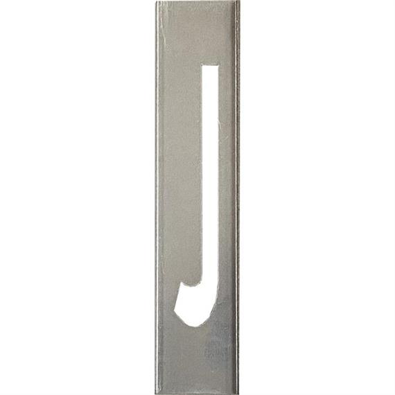 Kovové šablony SET na kovová písmena o výšce 20 cm - A až Z - Písmeno J - 30 cm
