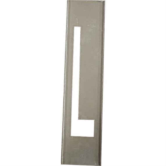 Kovové šablony SET na kovová písmena o výšce 20 cm - A až Z - Písmeno L - 30 cm
