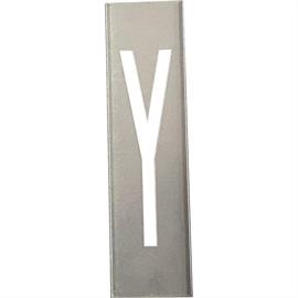 Kovové šablony SET na kovová písmena o výšce 20 cm - A až Z - Písmeno Y - 30 cm