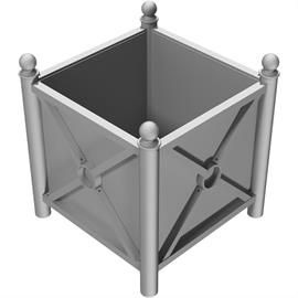 Kulaté trubky - Ø 60 mm vertikální Ocelová trubka 30 x 30 mm horizontální