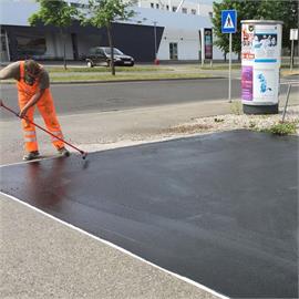 Obnova opotřebovaného asfaltového povrchu