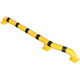 Pomůcka pro vjezd nákladních automobilů, - kulatá trubka Ø152,4 mm pro hmoždinky, žlutá / černá cca 3000 mm
