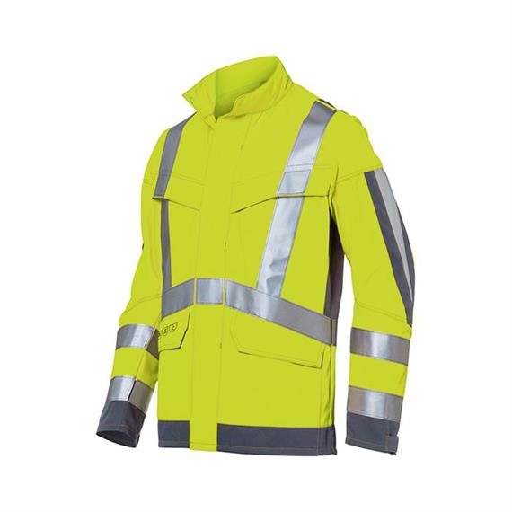 Pracovní bunda PROTECTIQ High-Vis ARC1 PSA 3 - výstražná žlutá/antracitová