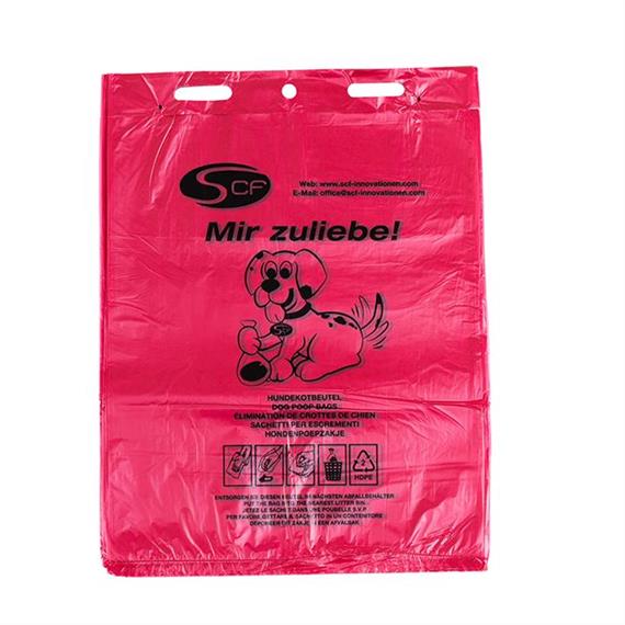 Sáčky na psí exkrementy do zásobníku Flexi bag - červené