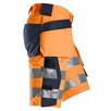 Strečové krátké kalhoty s kapsami, černá/oranžová, třída 1 s vysokou viditelností | Bild 4