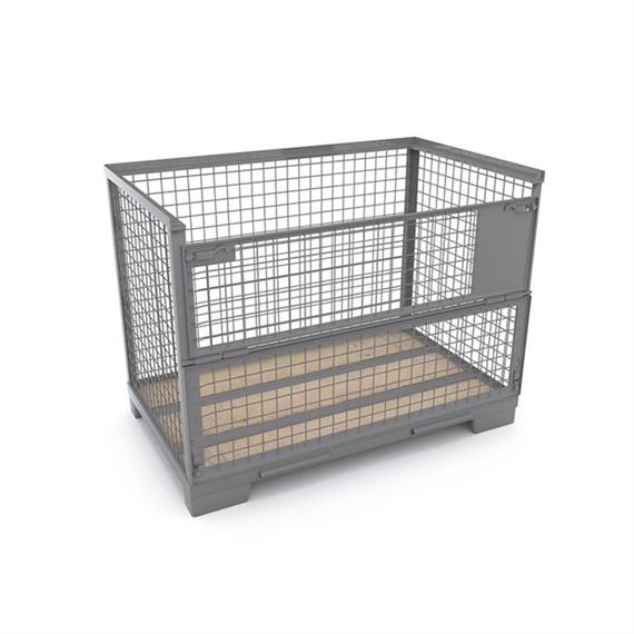 Euro Gitterbox Außenmaße: 835x1240x970mm, Innenmaße: 800x1200x800mm