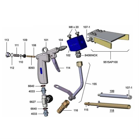 Materialdüse 8,5