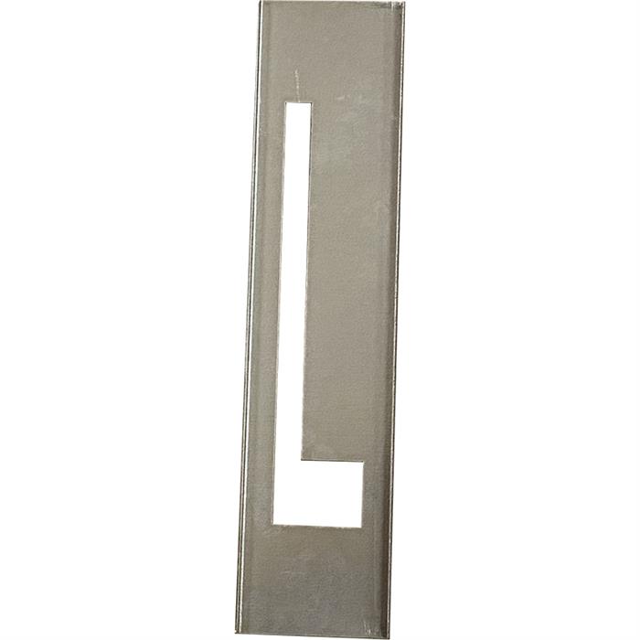 Metallschablonen für Buchstaben aus Metall 30 cm Höhe - Buchstabe L - 30  cm, Markierungsschablonen aus Metall - STRAMAT Vertriebs GmbH