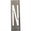 Metallschablonen SET für Buchstaben aus Metall 40 cm Höhe - A bis Z - Buchstabe N - 30 cm