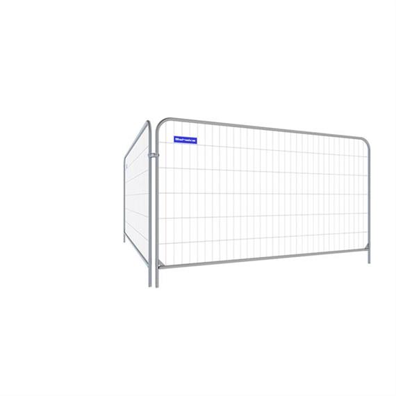 Mobilzaun „Economy” zum Absperren von Baustellenbereichen, Mobilbauzaun sendzimirverzinkt mit einem