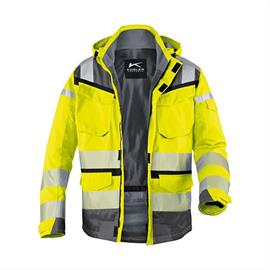 PROTECTIQ High-Vis Wetterjacke Sympatex® PSA 2 - warngelb/anthrazit