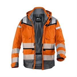 PROTECTIQ High-Vis Wetterjacke Sympatex® PSA 2 - warnorange/anthrazit