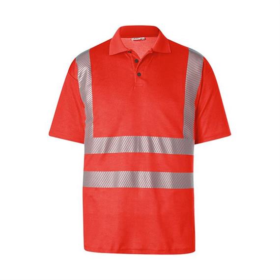 REFLECTIQ High-Vis Polo-Shirt PSA 2 - warnrot