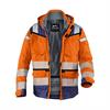 REFLECTIQ High-Vis Wetterjacke Sympatex® PSA 2 - warnorange/dunkelblau - Größe: L