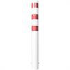 Stahlrohrpoller - Ø 152 x 3,2 mm ortsfest, zum Einbetonieren feuerverzinkt / weiß beschichtet | Bild 3