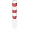 Stahlrohrpoller - Ø 152 x 3,2 mm ortsfest, zum Einbetonieren feuerverzinkt / weiß beschichtet | Bild 2