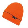 Winterstrickmütze mit umgeschlagenem Saum - orange