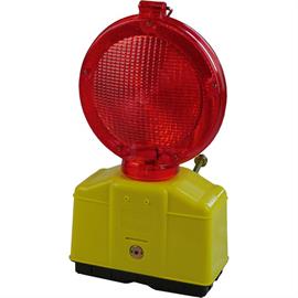 Advarselslampe til byggeplads - rød optik