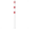 Barrierestolpe stålrør - Ø 76 x 2,6 mm fast, til indstøbning i beton varmgalvaniseret / hvidlakeret | Bild 3