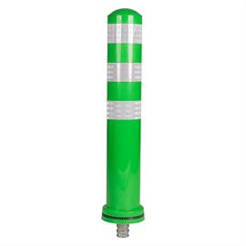 Fleksibel pullert SUMO grøn med hvide striber