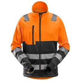 High-vis jakke med gennemgående lynlås, høj synlighedsklasse 2, orange