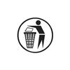 Klistermærke Clean Man hvid