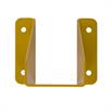 Kollisionsbeskyttelsesvinkel U-profil gul med sorte foliestrimler 400 x 400 x 600 mm | Bild 4