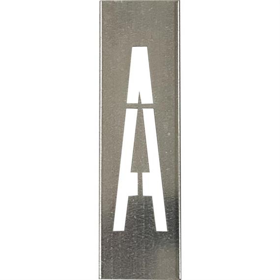 Metal Stencils til metal bogstaver 20 cm højde - Bogstav A - 20 cm