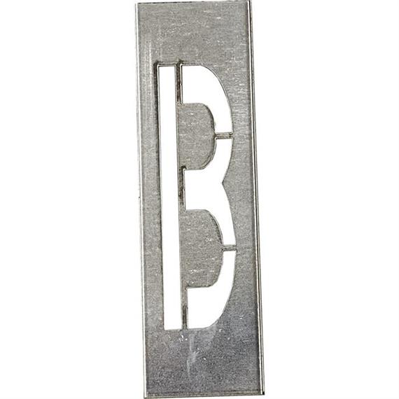 Metal Stencils til metal bogstaver 20 cm højde - Bogstav B - 20 cm