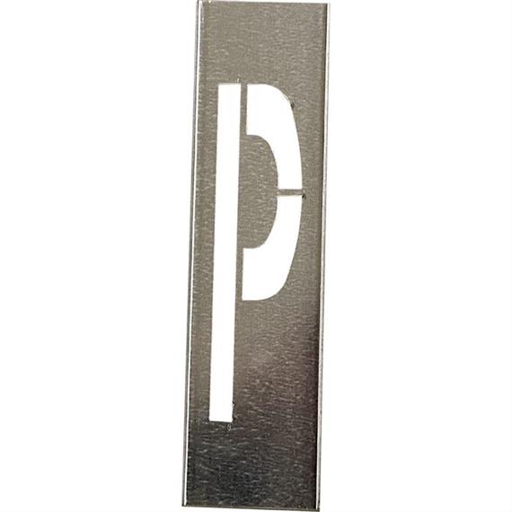 Metal Stencils til metal bogstaver 20 cm højde - Bogstav P - 20 cm