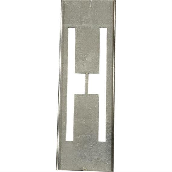 Metal Stencils til metal bogstaver 30 cm højde - Bogstav H - 30 cm