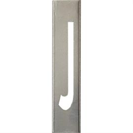 Metalstencils til metalbogstaver 40 cm høje - Bogstav J - 40 cm