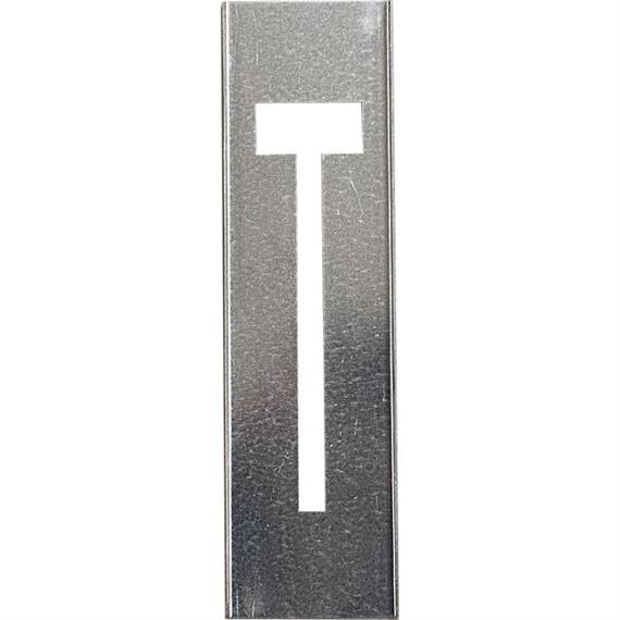 Metalstencils til metalbogstaver 40 cm høje - Bogstav T - 40 cm