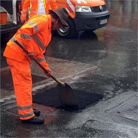 Reparation af asfalt