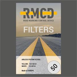 RMCD - Plug-in-filter til malerpistol 50 mesh (hvid)