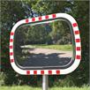 Trafikspejl af rustfrit stål Basic - Lotos 700 x 900 mm, oval | Bild 5