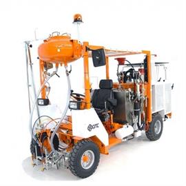 Airless road marking machines