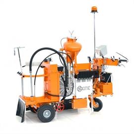 Airless road marking machines with hydraulic drive