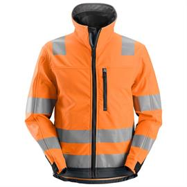 AllroundWork, high-vis softshell work jacket, high-visibility class 3, orange